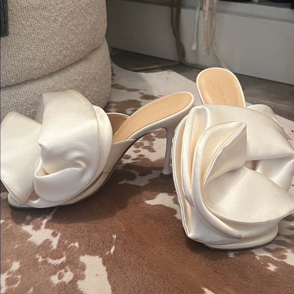 Magda Butrym Cream High Sandals